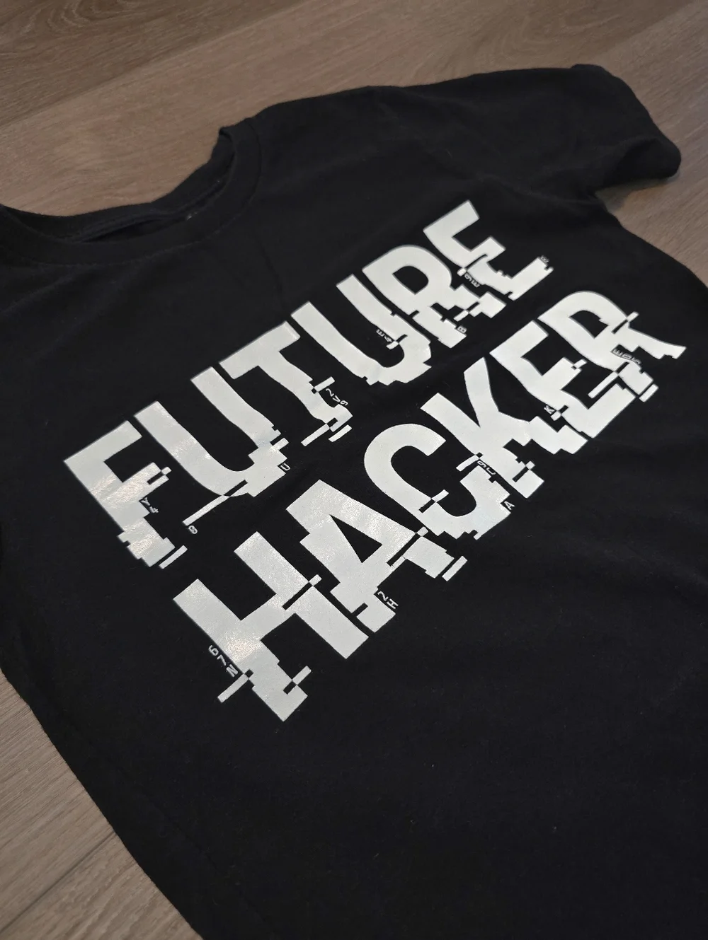 The Children's Place Black Tee with White 